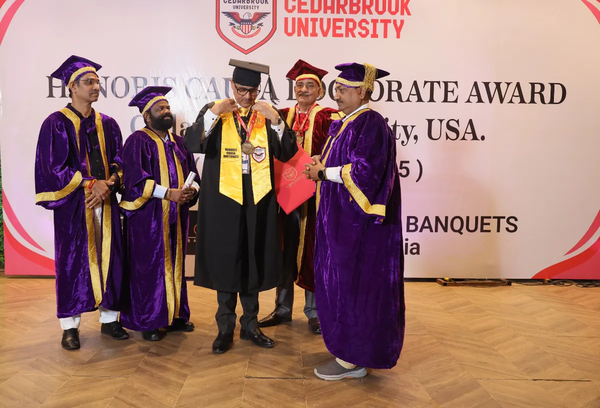 Honoured with a Doctorate in Occult Science