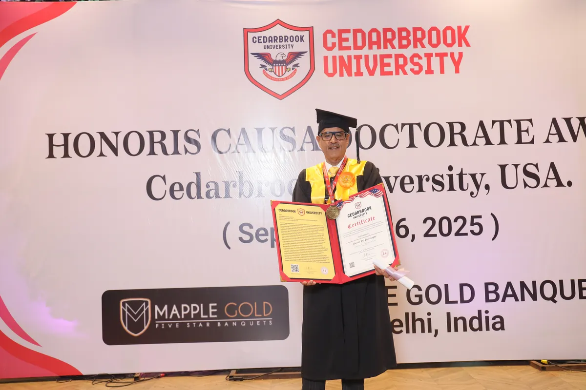 Honoured with a Doctorate in Occult Science